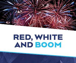 red, white, and boom