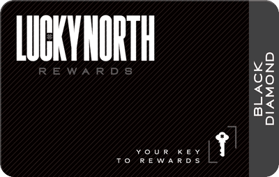 Lucky North Rewards player card - Ruby Tier