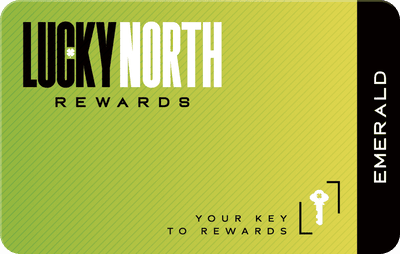 Lucky North Rewards player card - Ruby Tier