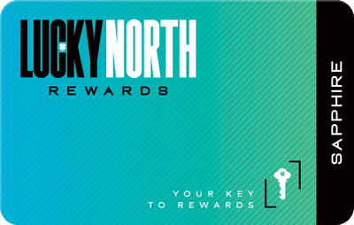 Lucky North Rewards player card - Ruby Tier
